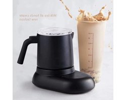 Elektrische Melkopschuimer - Automatische opschuimer - Koffie Drankjes Maken - Stille Werking - 400ML Capaciteit - Zwart