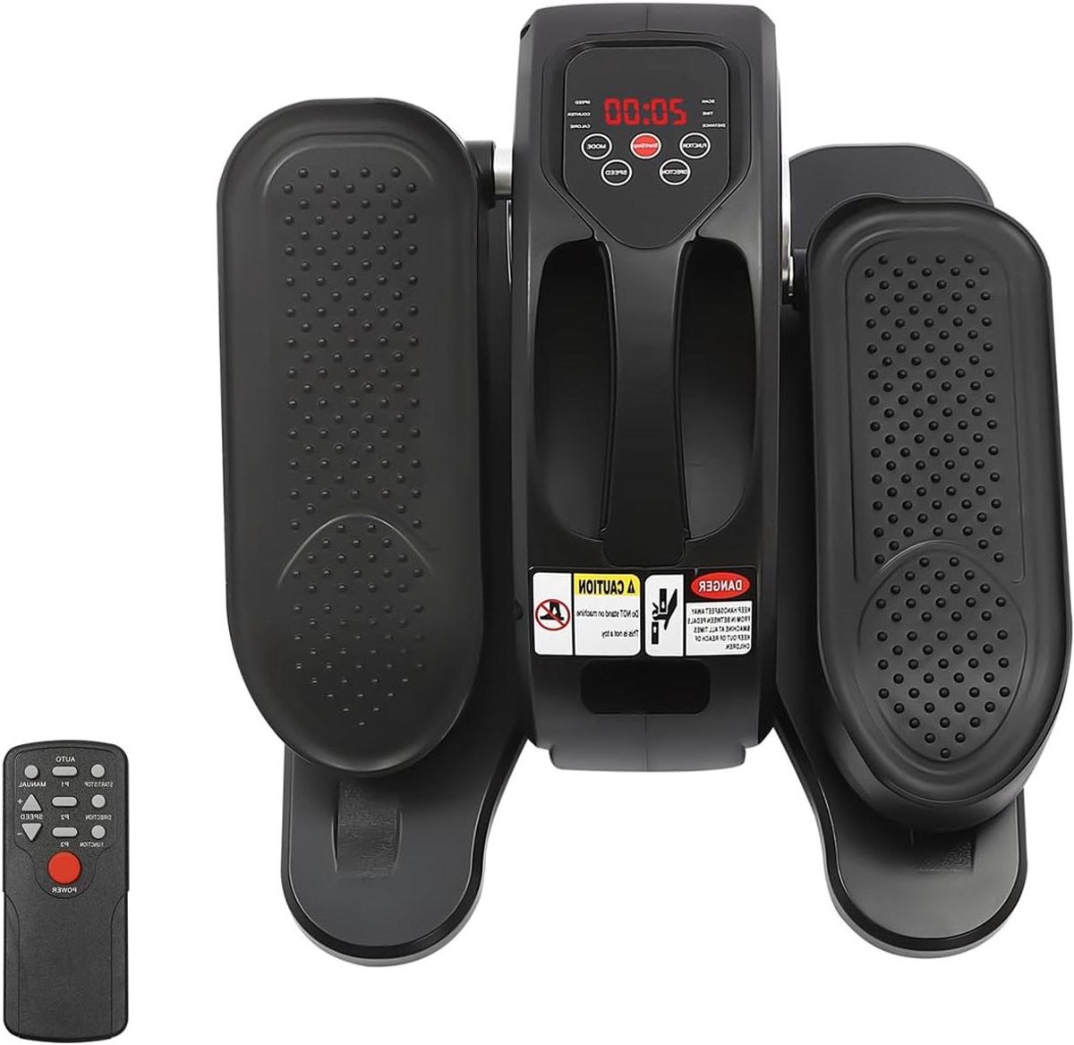 Mini pedaal-oefenapparaat, elektrische ondertafel-ellipstrainer met afstandsbediening, 5 versnellingen instelbare snelheid, voor huishoudens, sportscholen