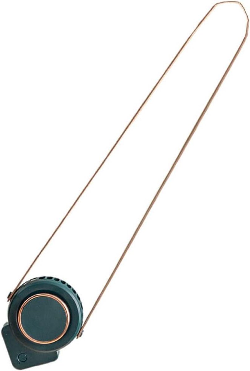 Hangende Nekventilator - Mini Ventilator - Buiten Verkoeling - Oplaadbaar USB - 9.3X11CM - Groen