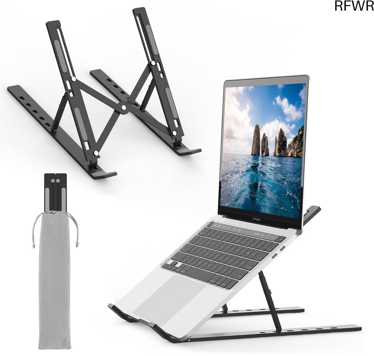 Laptop Standaard Verstelbaar - Opvouwbaar - Verhoger - Zit houding