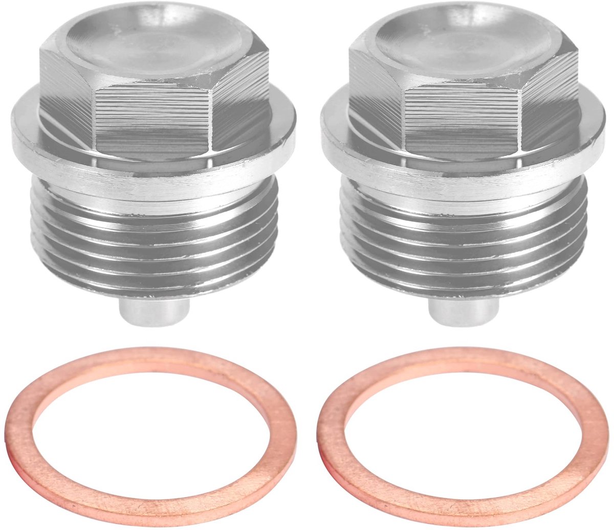Dailygoods - Set van 2 M24x1.5 Magnetische Olieafvoerpluggen