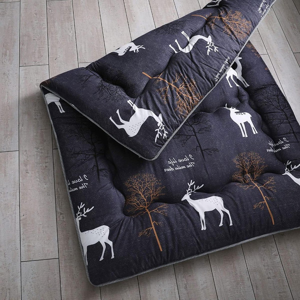 Japanse Futon Matras - Vloer Slaapmat - Comfortabel Slapen - Opvouwbaar en Draagbaar - 200x220cm - Deer