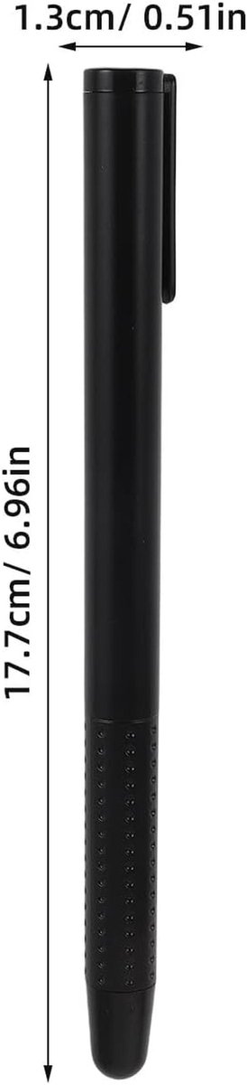 Telescopische aanwijsstok - Uitschuifbare pen - Lesgeven presenteren - Met vingertop - Tot 75 cm - Zwart — afbeelding 5