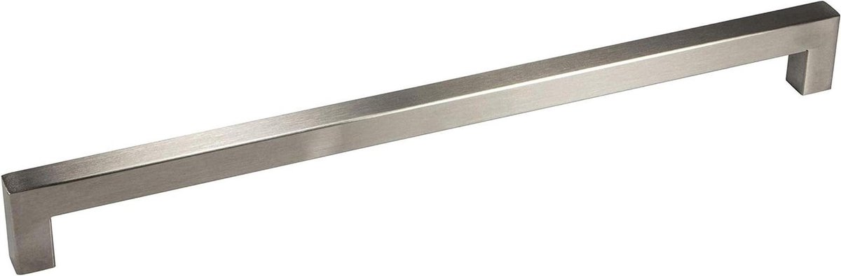 Meubelgreep roestvrij staal - Stanggreep kast - Laden monteren - Hoekig profiel - 480 mm a