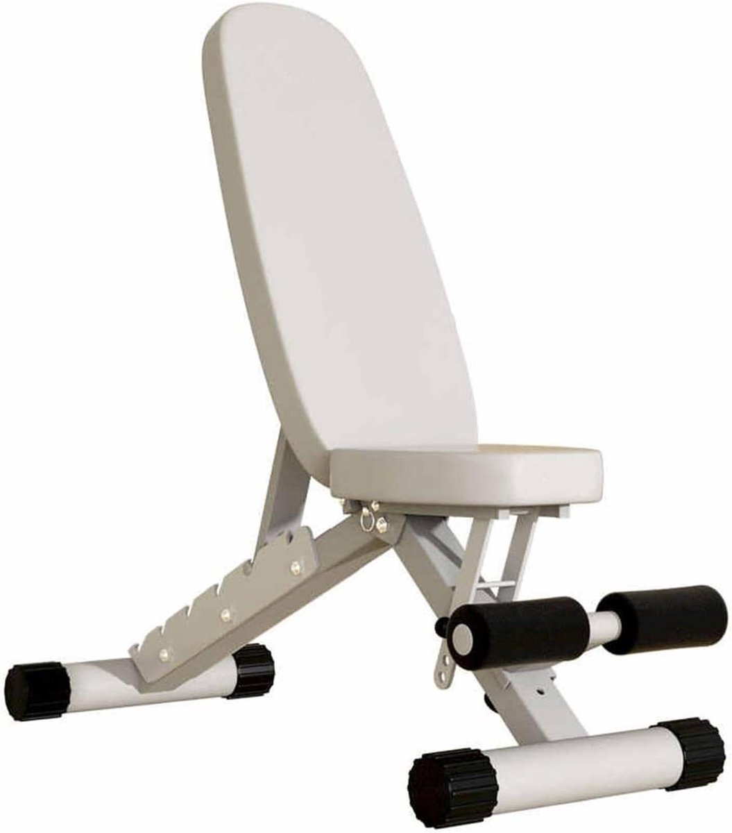Fitness Bank - Krachtbank Opklapbaar - Full Body Training - Stabiele Staalconstructie - 300 kg Capaciteit - Zwart