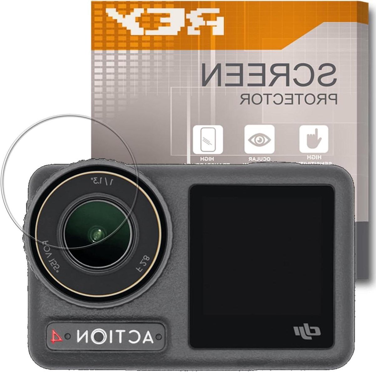 Camera Lens Beschermer - Schermbeschermer Glas - Actiecamera Beschermen - Gehard Glas - 3 Stuks - Transparant