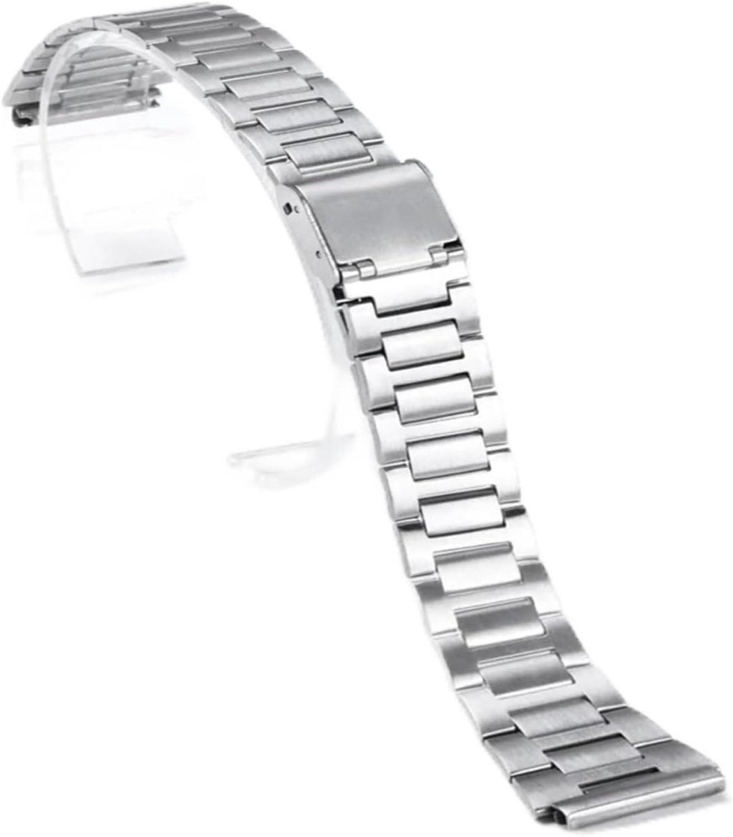 Horlogeband Vervanging - Metalen Band - Dagelijks Gebruik - Roestvrij Staal - 18mm - Zilver