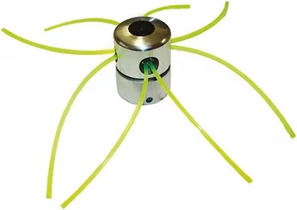 Grastrimmerkop - Trimmerkop Aluminium - Gazon Onderhouden - Meerdraden Bovenste Schroef - 600 Gram - Grijs en groen