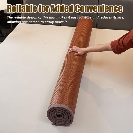 Japanse Tatami Mat - Vloerbed Slaapmat - Koel Slapen - Ademend Ontwerp - 120x190cm - Russet — afbeelding 3