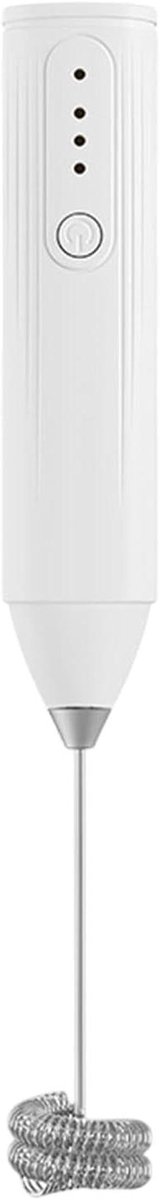 Melkopschuimer - Koffie opschuimer - Koffie verrijken - Drie snelheden - 22 cm - Wit