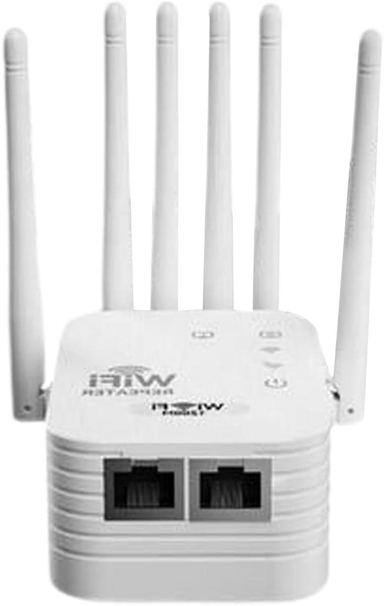 WiFi Versterker - Signaal Booster - Draadloze Dekking - Dual-Band Snelheid - 1200 Mbps - Wit