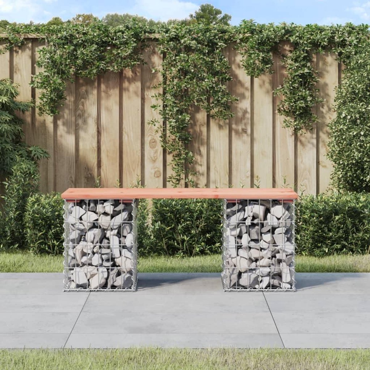 Homgoday Tuinbank, design schanskorven, hout, dennenhout, douglas, 103 x 31 x 42 cm, zitplaats, stoel, meubels, ligstoel, terras, balkon, outdoor, decoratie, tuinbanken