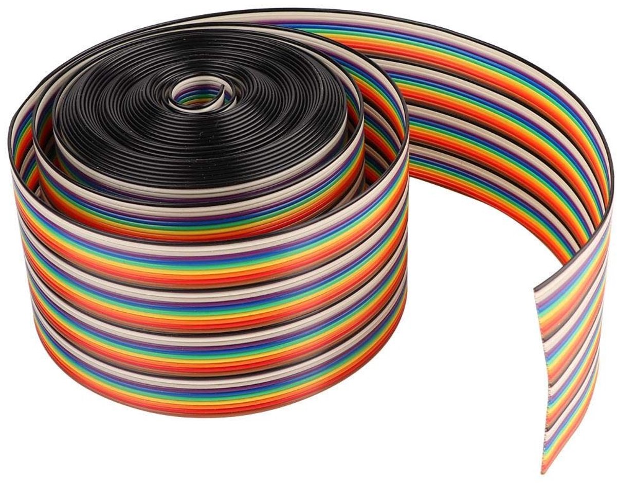Cosensi - Regenboog Lintkabel 40P 5 Meter