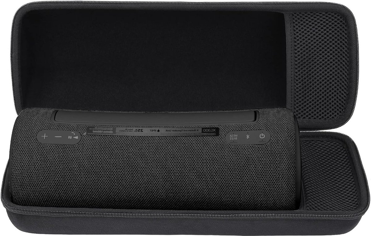 Duurzame Hardcase voor Draagbare Bluetooth Speaker - Bescherming voor SRS-XB43 en SRS-XG300 - Zwart