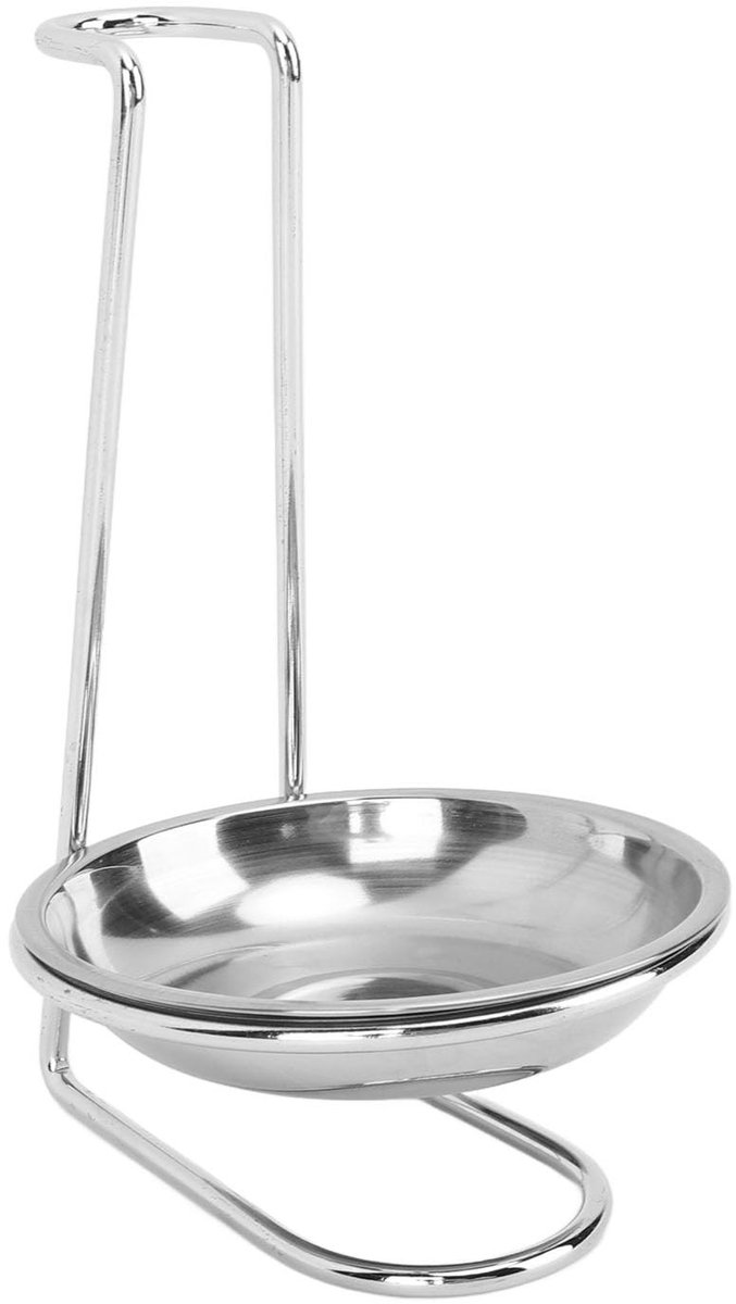 Cosensi - Dailygoods - Roestvrijstalen Verticale Soeplepelhouder voor Keuken