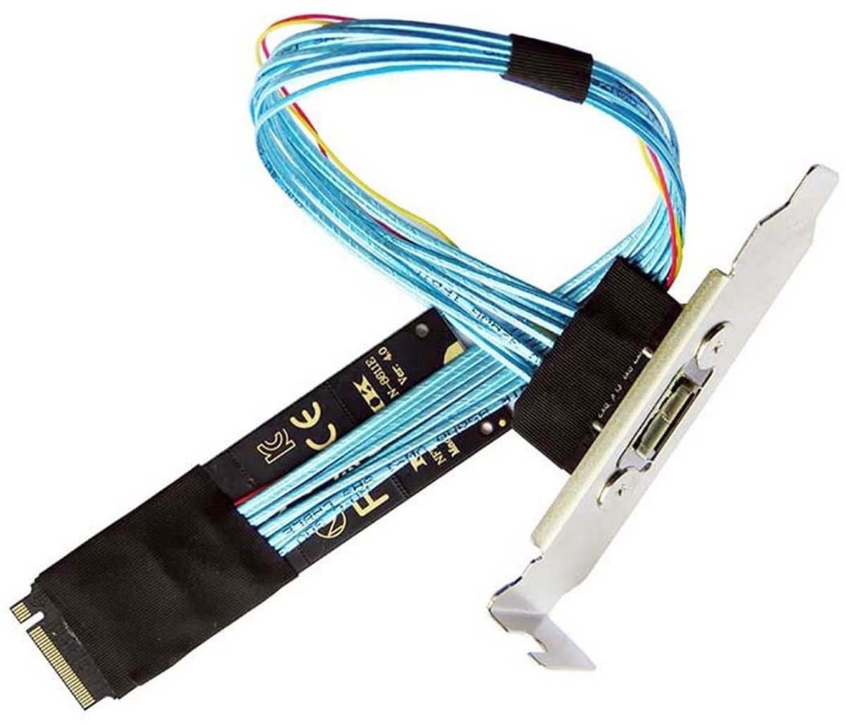 Cosensi - Dailygoods - Oculink naar PCI-E 4.0 NVME M.2 M-Key Host Verlengkabel Adapter