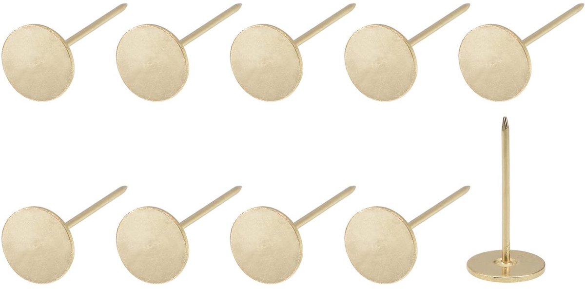 Innovra - Beklede Spijkers (18 x 50 mm) 40 Stuks IJzeren Platte Kop voor Huis en Keuken