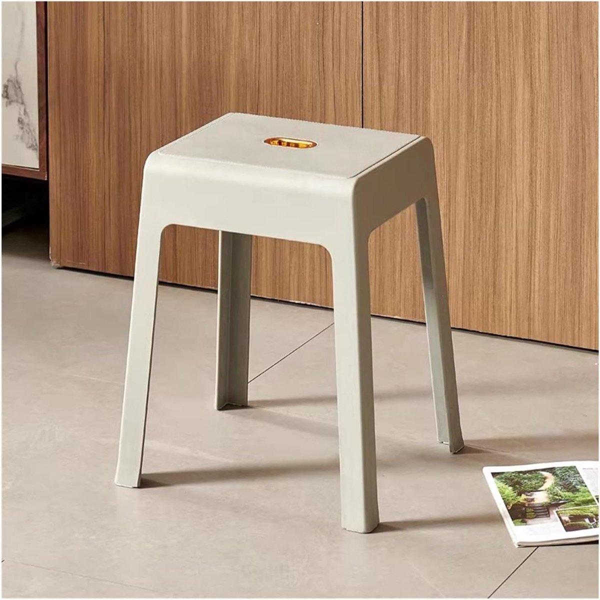 Stapelbare Krukken - Nesting Stoelen - Ruimte Besparen - Makkelijk Schoon - 45 cm Hoog - Stijl-1