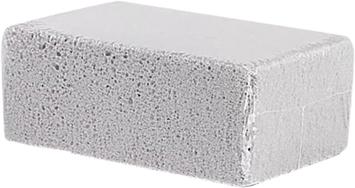 Reinigingssteen - Puimsteen Blok - Grill Reinigen - Krasbestendig - 10 cm - Grijs