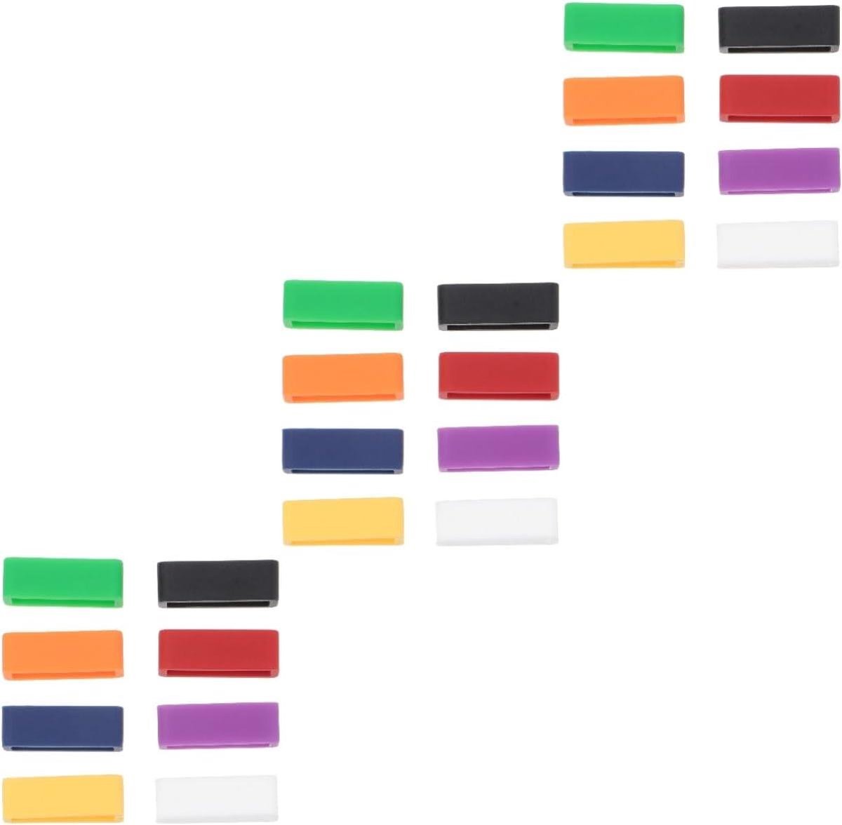 Horlogeband Houder - Ringen Set - Voorkom Vallen - Duurzaam Siliconen Materiaal - 24 Stuks - Multicolor