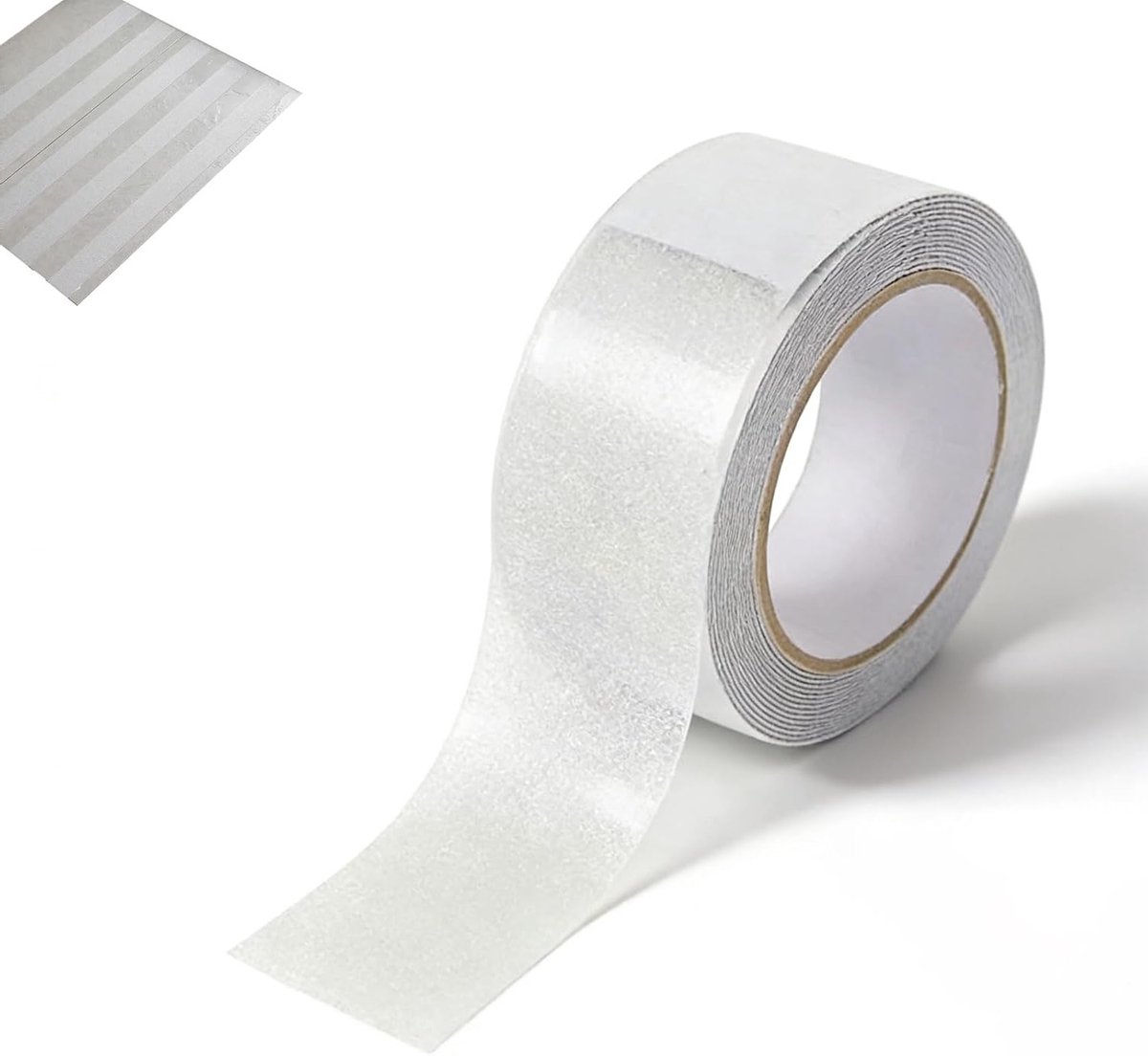 Antislip tape voor trappen en vloeren, zelfklevende transparante strips, duurzaam en weerbestendig (5 cm x 5 m)