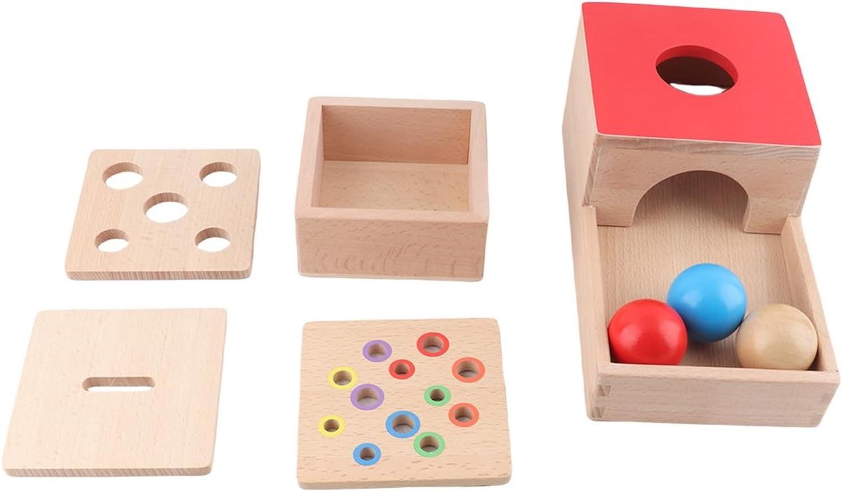 Houten Speelset - Educatief Speelgoed - Kleuren Sorteren - Wortel Oogstspel - 29 x 15 x 11 cm - Multicolor