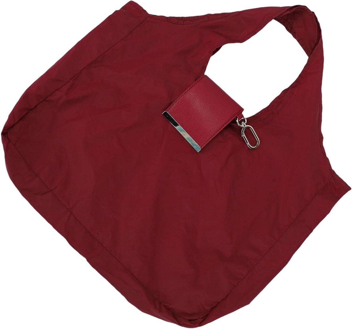 Opvouwbare Handtas - Boodschappentas - Boodschappen Doen - Met Sleutelhanger - 28x29cm - Nylon