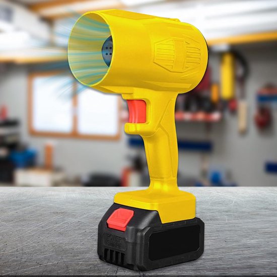 Luchtblazer Voor Auto - Elektrische Blazer - Voertuig Drogen - Draadloos Met Accu - 24 x 16 x 10 cm — afbeelding 3