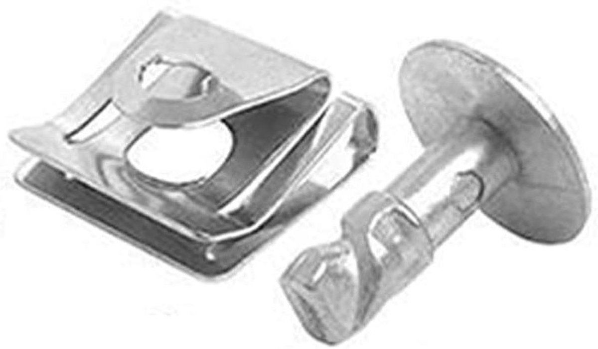 Bevestigingsclips Motor - Klipjes Clips - Auto Onderdelen - Zware Constructie - 20 Stuks - Zwart