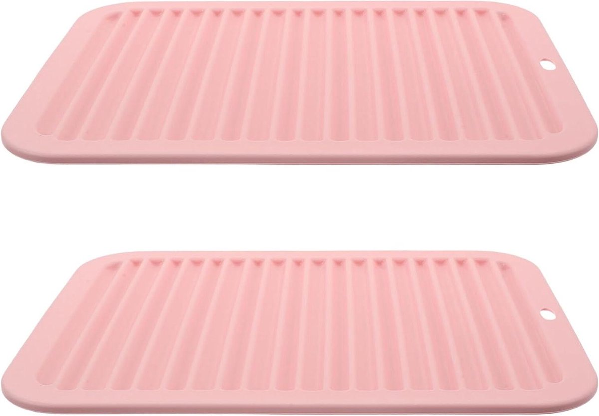 Hittebestendige Mat - Isolatiepad Stylingtools - Haar Stylen - Waterdicht en Oliebestendig - 30 x 23 cm - Roze