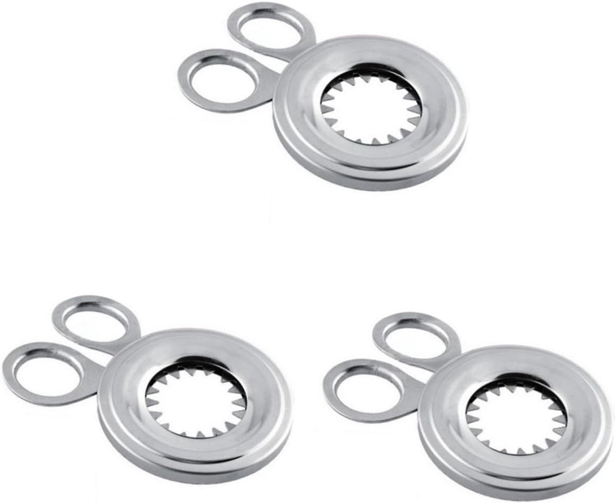 Keukengereedschap Set - Ei Opener - Eieren Bereiden - Vaatwasserbestendig - 3 Stuks - Zilver