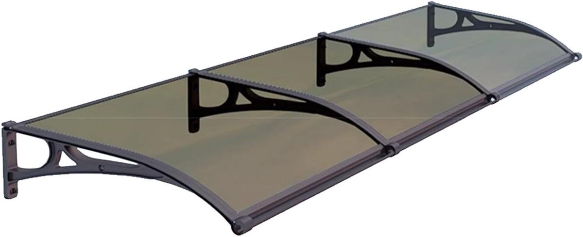 Voordeur Luifel - Deurdakje Veranda - Bescherming Buiten - Vergrote Goot - 60x80 cm - Transparant