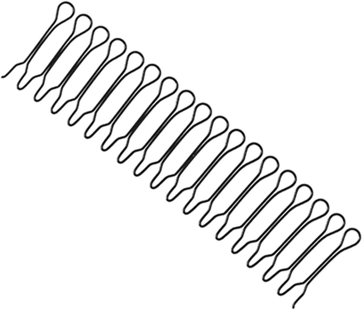 Haarafwerkingsfixer - Haarclips - Net Kapsel - Onzichtbaar - 21 cm - Zwart