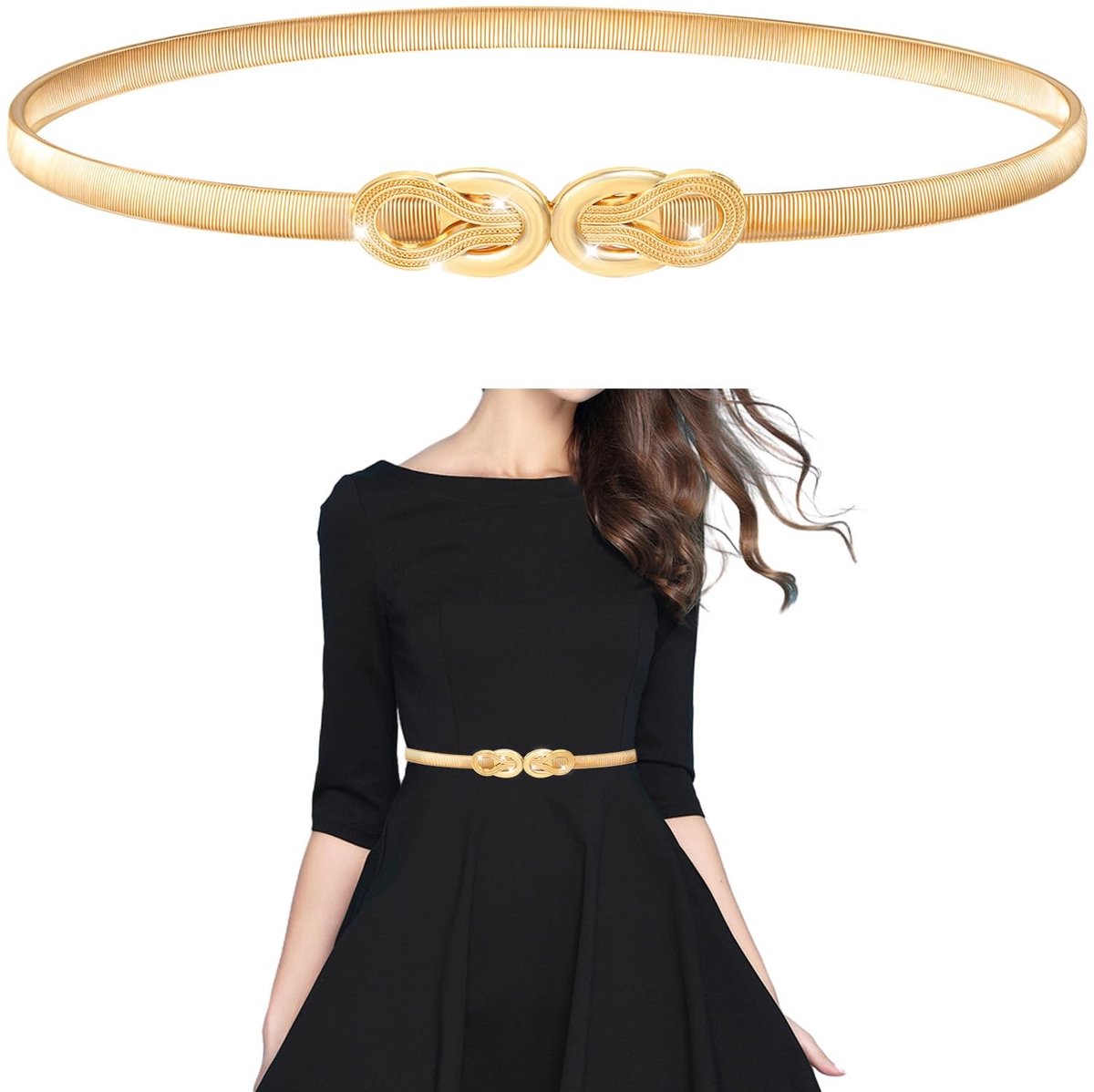 Dailygoods - Verstelbare Gouden Riem voor Dames met Elegante Look
