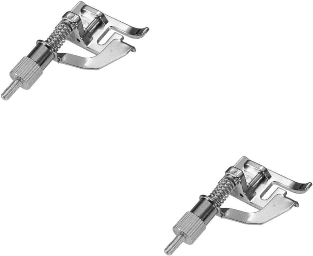 Naaimachine Voet - Rolzoom Voet - Kleding Maken - Zonder Schroevendraaier - 2 Stuks - Zilver