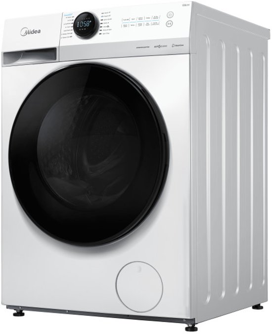 Midea MF200W80WB/W-HR - Wasmachine - Wit - Voorlader - 1400 rpm - 76 dB - 8 kg nominale capaciteit - A label - 48 l Waterverbruik (per cyclus, programma eco 40-60)