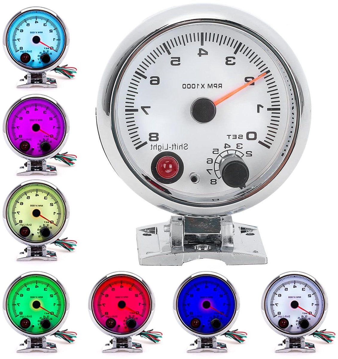 Toerenteller - Motortoer teller - Voertuig Prestaties - Stappenmotor Gevoeligheid - 375 Inch - Zwart