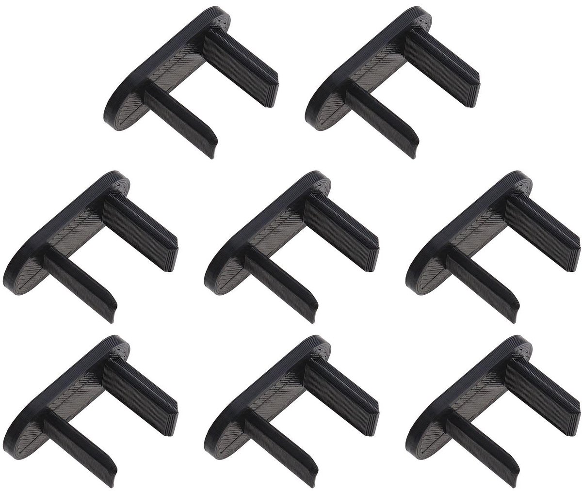Dailygoods - Dailygoody - 8-delige set clips - Vervanging - Zwart - Achterste bagagerek clips - Perfecte pasvorm voor Ford Fiesta MK8 - Duurzaam kunststof