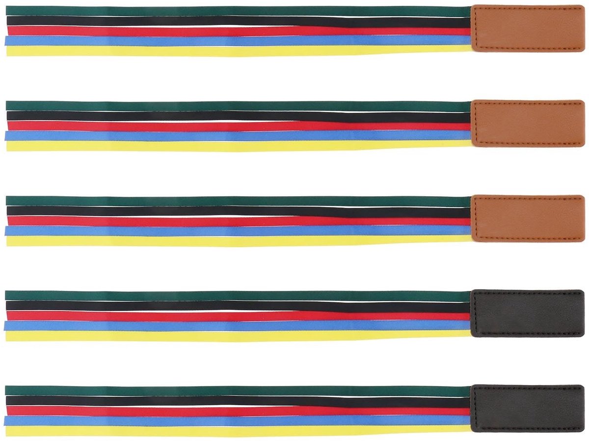 Dailygoods - Dailygoody - Lint Bladwijzers - Boek Markers - Kunstleer - Kleurrijke Linten - Bladwijzers voor Bijbel en Romans - Perfect voor Kantoor en Thuis
