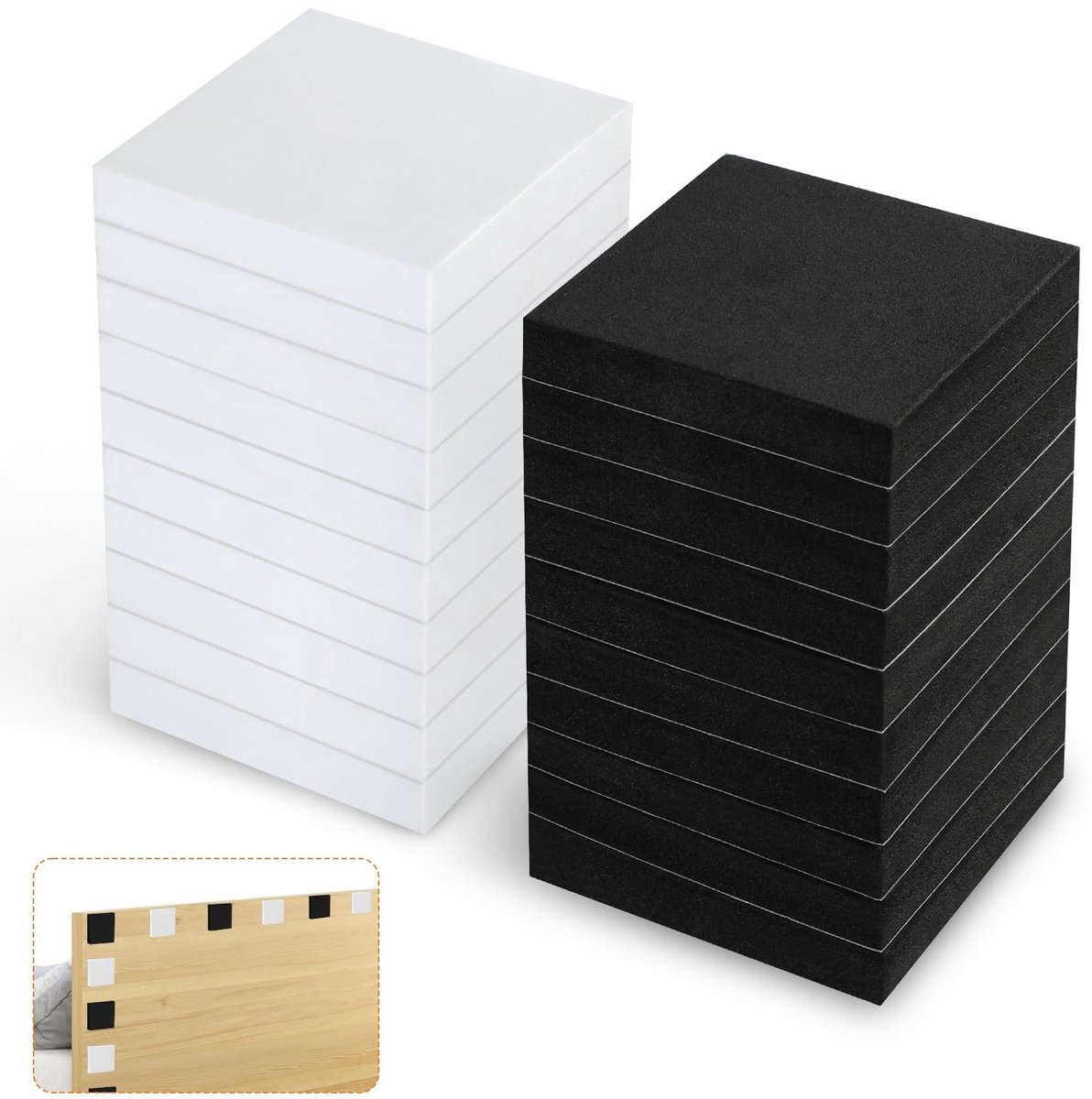 Dailygoods - 20 Stuks Zelfklevende Deurstoppers voor Geluidsisolatie