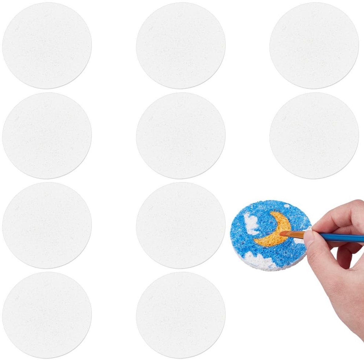 Dailygoods - 30 Stuks Schuim Schilderen Papier voor Creatieve Kunstprojecten