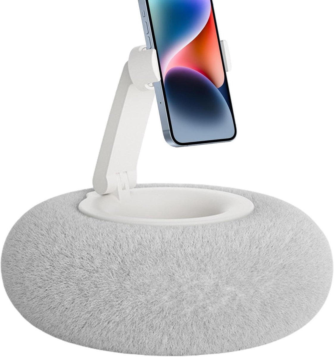 Kussen Standaard - Tablet Houder - Comfortabel Lezen - Verstelbaar Ontwerp - 11.9-33 cm - Wit