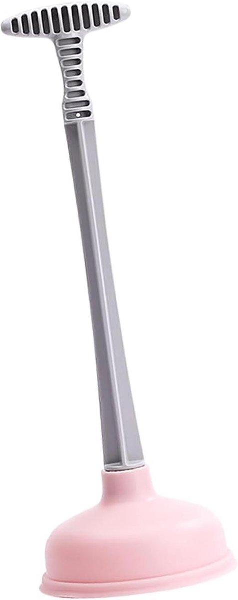 Toiletplunjer - Afvoer ontstopper - Verstopte leidingen - Krachtige zuigactie - 14.5x41cm - Roze