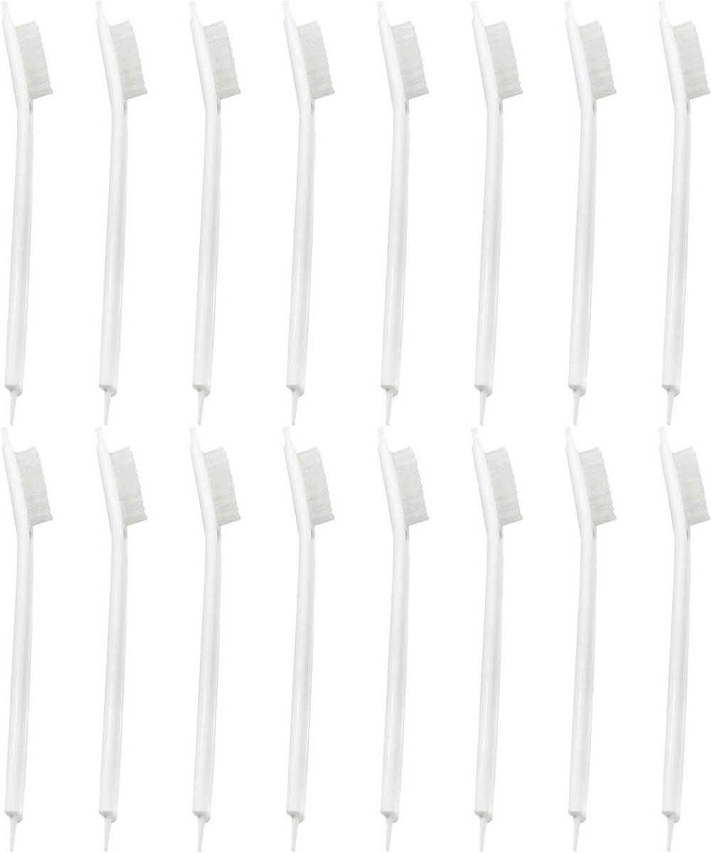 Reinigingsborstel Set - Apparaten Borstels - Keuken Schoonmaken - 16 Delig - 21 cm Lengte - Wit