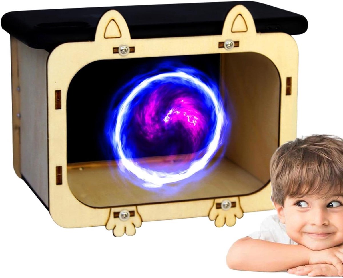 Hout Projector - 3D Houder - Mini Home - Verbeterde Beeldverwerking - 14x95 cm - Natuurlijk