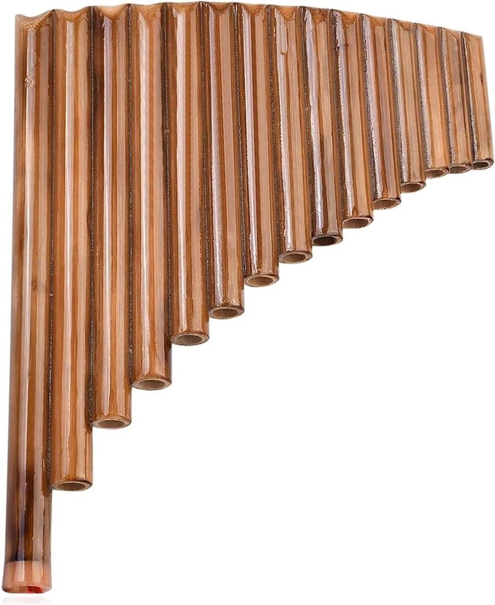 Traditionele Panfluit 15 Pijp G Sleutel Panfluit Traditioneel Houtblazersinstrument