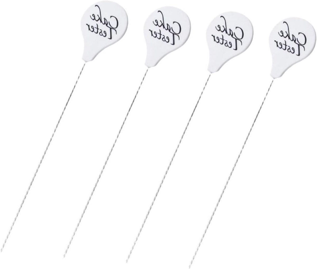 Taarttesters Set - Bakprikkers - Taarten Bakken - Roestvrij Staal - 4 Stuks - Gemengde Kleuren