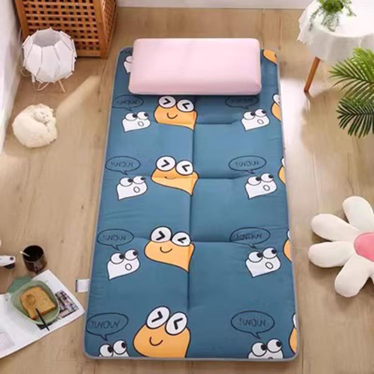Vloermatras Verdikt - Japanse Mat - Comfortabel Slapen - Oprolbaar Ontwerp - 120x200cm - Kleur B