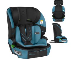 Lionelo Levi Fix i-Size – Autostoel met ISOFIX – 1.5 tot 12 jaar (76-150 cm / 9 - 36 kg / Groep 1 2 3) – Nieuwste norm – Groeit mee – Breed zit- en rugdeel – 10-standen Hoofdsteun – Wasbare hoes – 5 Punts Gordel – Autostoeltje voor Baby, Kind, Peuter