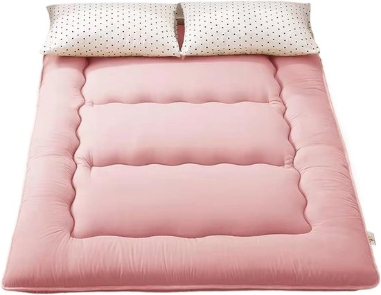 Dikke Slaapmatras - Opvouwbaar Kussen - Comfortabel Slapen - Ruimtebesparend Ontwerp - 100 x 200 cm - Paars — afbeelding 3